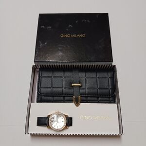 Gino Milano Wallet and Watch Gift Set NWT